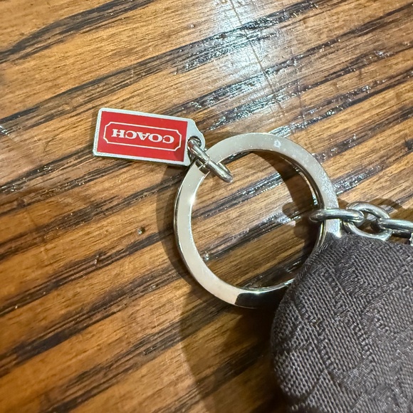 Coach Signature Mini Kisslock Coin Purse Key Fob - Picture 2 of 3